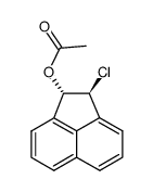 E-1,2-dihydro-1-acetoxy-2-chloroacenaphthylene结构式