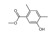 methyl 2,4-dimethyl-5-hydroxybenzene-1-carboxylate结构式