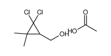 acetic acid,(2,2-dichloro-3,3-dimethylcyclopropyl)methanol结构式