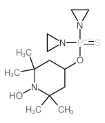 1-Piperidinyloxy,4-[[bis(1-aziridinyl)phosphinothioyl]oxy]-2,2,6,6-tetramethyl- (9CI) structure