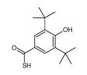 3,5-ditert-butyl-4-hydroxybenzenecarbothioic S-acid Structure