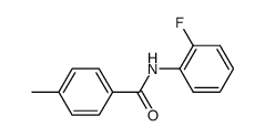 N-(2-Fluorophenyl)-4-Methylbenzamide结构式