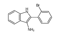 3-amino-2-(2-bromophenyl)indole结构式