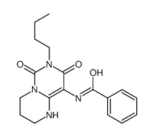 Benzamide,N-(7-butyl-1,3,4,6,7,8-hexahydro-6,8-dioxo-2H-pyrimido[1,6-a]pyrimidin-9-yl)- Structure