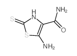 5-amino-2-sulfanylidene-3H-1,3-thiazole-4-carboxamide结构式