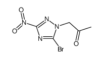 1-(5-bromo-3-nitro-1,2,4-triazol-1-yl)propan-2-one结构式