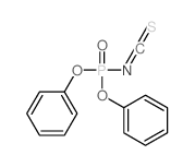 Phosphor(isothiocyanatidic)acid, diphenyl ester Structure