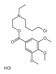 4-chlorobutyl-ethyl-[2-(3,4,5-trimethoxybenzoyl)oxyethyl]azanium,chloride Structure