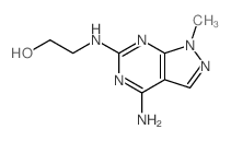 Ethanol,2-[(4-amino-1-methyl-1H-pyrazolo[3,4-d]pyrimidin-6-yl)amino]- structure