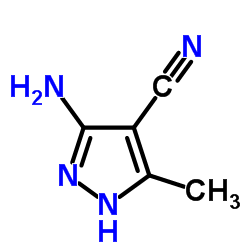 3-Amino-5-methyl-1H-pyrazole-4-carbonitrile structure