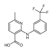 6-methyl-2-[[3-(trifluoromethyl)phenyl]amino]pyridine-3-carboxylic acid structure