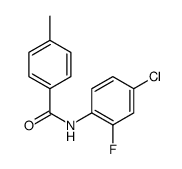 N-(2-Fluoro-4-chlorophenyl)-4-Methylbenzamide structure