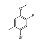 1-bromo-5-fluoro-4-methoxy-2-methylbenzene结构式