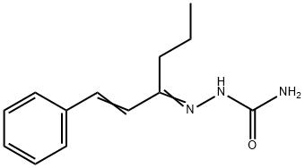 1-Phenyl-1-hexen-3-one semicarbazone structure