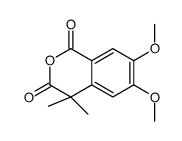 6,7-dimethoxy-4,4-dimethylisochromene-1,3-dione结构式