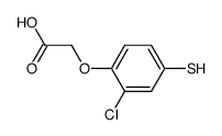 2-(2-chloro-4-mercaptophenoxy)acetic acid结构式