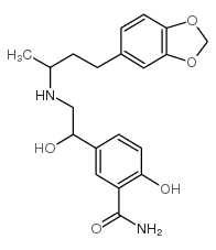 5-[2-[[3-(1,3-benzodioxol-5-yl)-1-methylpropyl]amino]-1-hydroxyethyl]salicylamide Structure