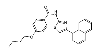 4-butoxy-N-(4-naphthalen-1-yl-1,3-thiazol-2-yl)benzamide Structure