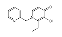 4(1H)-Pyridinone,2-ethyl-3-hydroxy-1-(2-pyridinylmethyl)-(9CI)结构式
