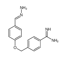 4-[(4-methanehydrazonoylphenoxy)methyl]benzenecarboximidamide Structure