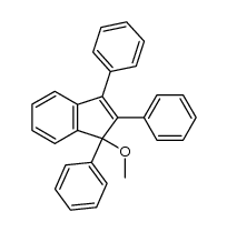 methyl-(1,2,3-triphenyl-inden-1-yl)-ether Structure
