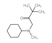 1-(cyclohexyl-methyl-amino)-3,3-dimethyl-butan-2-one结构式