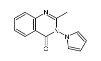 2-methyl-3-(1-pyrrolyl)-4(3H)-quinazolinone结构式