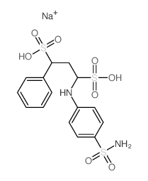 1,3-Propanedisulfonic acid,1-[[4-(aminosulfonyl)phenyl]amino]-3- phenyl-,disodium salt结构式