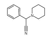 1-Piperidineacetonitrile,a-phenyl- structure