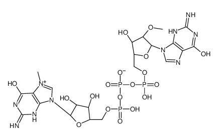 7-methylguanosine-5'-triphosphoryl-2'-O-methylguanosine结构式