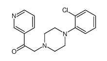 2-[4-(2-chlorophenyl)piperazin-1-yl]-1-pyridin-3-ylethanone结构式
