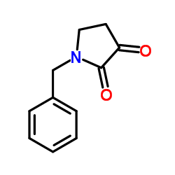 1-苄基吡咯烷-2,3-二酮结构式