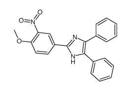 2-(4-methoxy-3-nitrophenyl)-4,5-diphenyl-1H-imidazole Structure