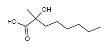 2-hydroxy-2-methyloctanoic acid Structure