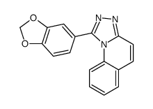 1-(1,3-benzodioxol-5-yl)-[1,2,4]triazolo[4,3-a]quinoline结构式