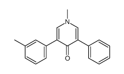 1-methyl-3-(3-methylphenyl)-5-phenylpyridin-4-one Structure