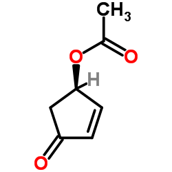 (1r)‐4‐oxocyclopent‐2‐en‐1‐yl acetate Structure
