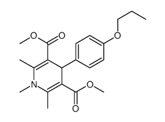 dimethyl 1,2,6-trimethyl-4-(4-propoxyphenyl)-4H-pyridine-3,5-dicarboxylate Structure