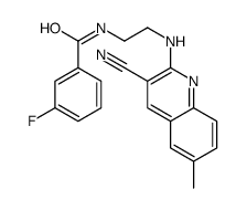 Benzamide, N-[2-[(3-cyano-6-methyl-2-quinolinyl)amino]ethyl]-3-fluoro- (9CI)结构式