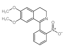 6,7-dimethoxy-1-(2-nitrophenyl)-3,4-dihydroisoquinoline structure