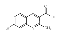 7-溴-2-甲基喹啉-3-羧酸结构式