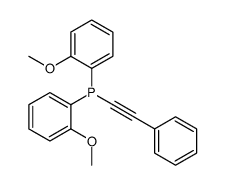 bis(2-methoxyphenyl)-(2-phenylethynyl)phosphane结构式