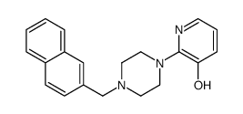 2-[4-(naphthalen-2-ylmethyl)piperazin-1-yl]pyridin-3-ol结构式