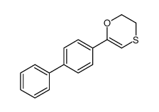 6-(4-phenylphenyl)-2,3-dihydro-1,4-oxathiine结构式