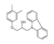 1-carbazol-9-yl-3-(3,4-dimethylphenoxy)propan-2-ol结构式