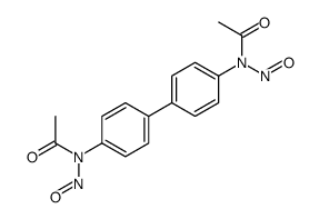 N-[4-[4-[acetyl(nitroso)amino]phenyl]phenyl]-N-nitrosoacetamide Structure