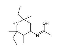 N-(2,6-diethyl-2,3,6-trimethylpiperidin-4-yl)acetamide Structure