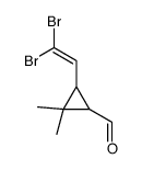 3-(2,2-dibromoethenyl)-2,2-dimethylcyclopropane-1-carbaldehyde Structure