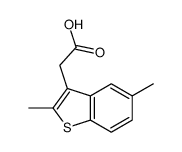 (2,5-Dimethyl-1-benzothien-3-yl)acetic acid structure