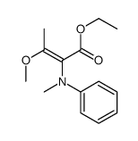ethyl 3-methoxy-2-(N-methylanilino)but-2-enoate结构式